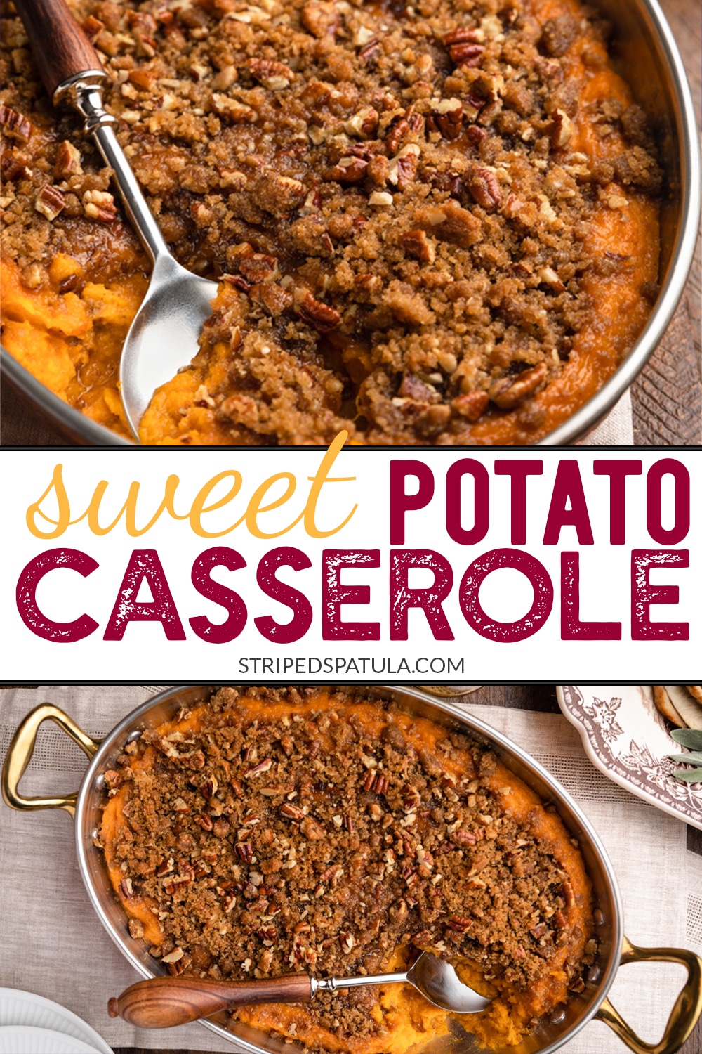 how to make sweet potato casserole with pecan streusel