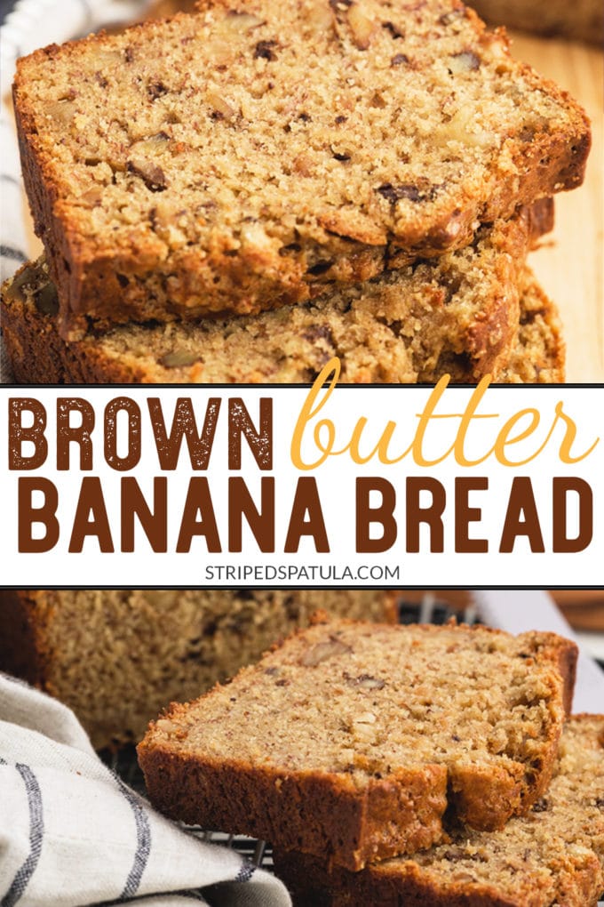 how to make brown butter and sour cream banana bread