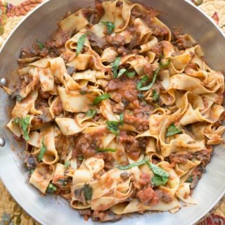 Mixed Mushroom Bolognese Pasta Sauce: A Lightened up Classic