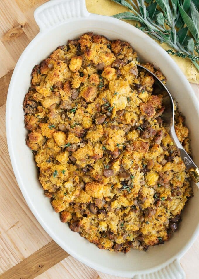 sausage and chestnut cornbread stuffing recipe