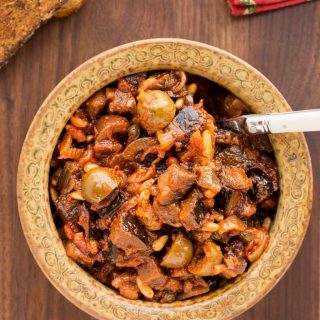 caponata italian eggplant appetizer recipe