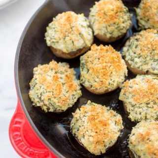 spinach and artichoke stuffed mushrooms recipe