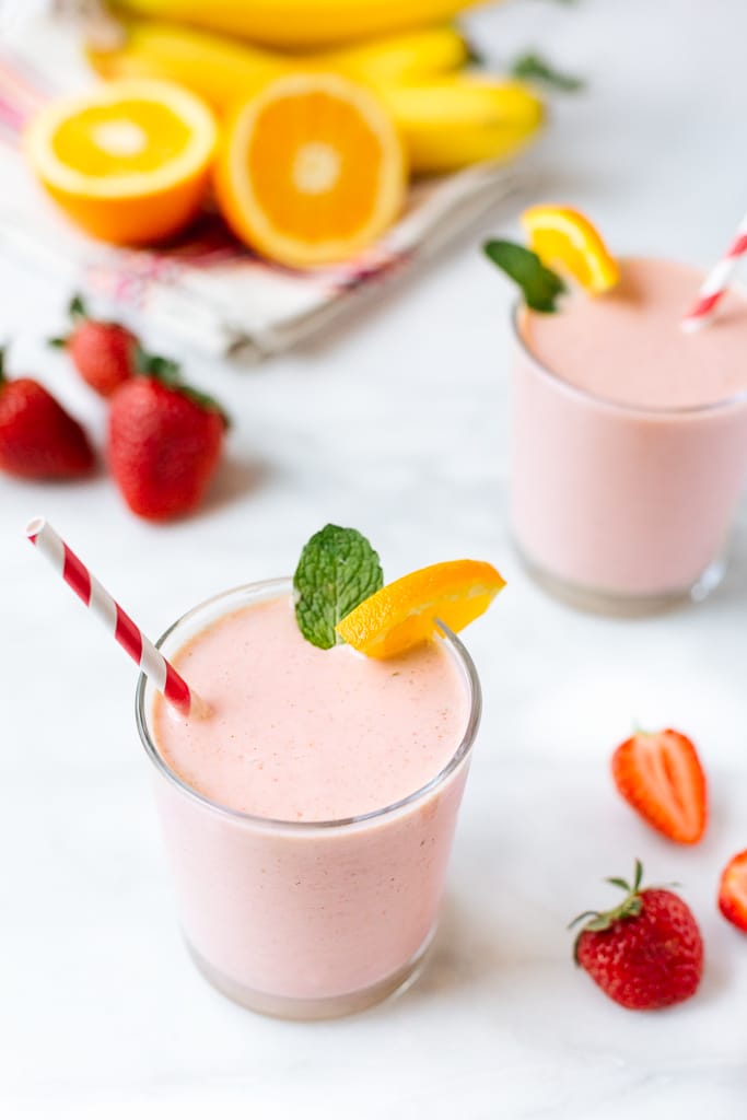 5 Strawberry Banana Smoothies