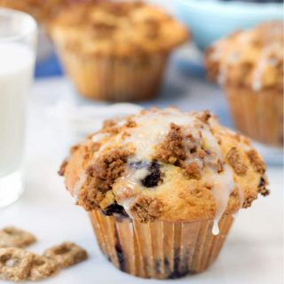 cracklin oat bran blueberry crunch muffins recipe #shop #ad