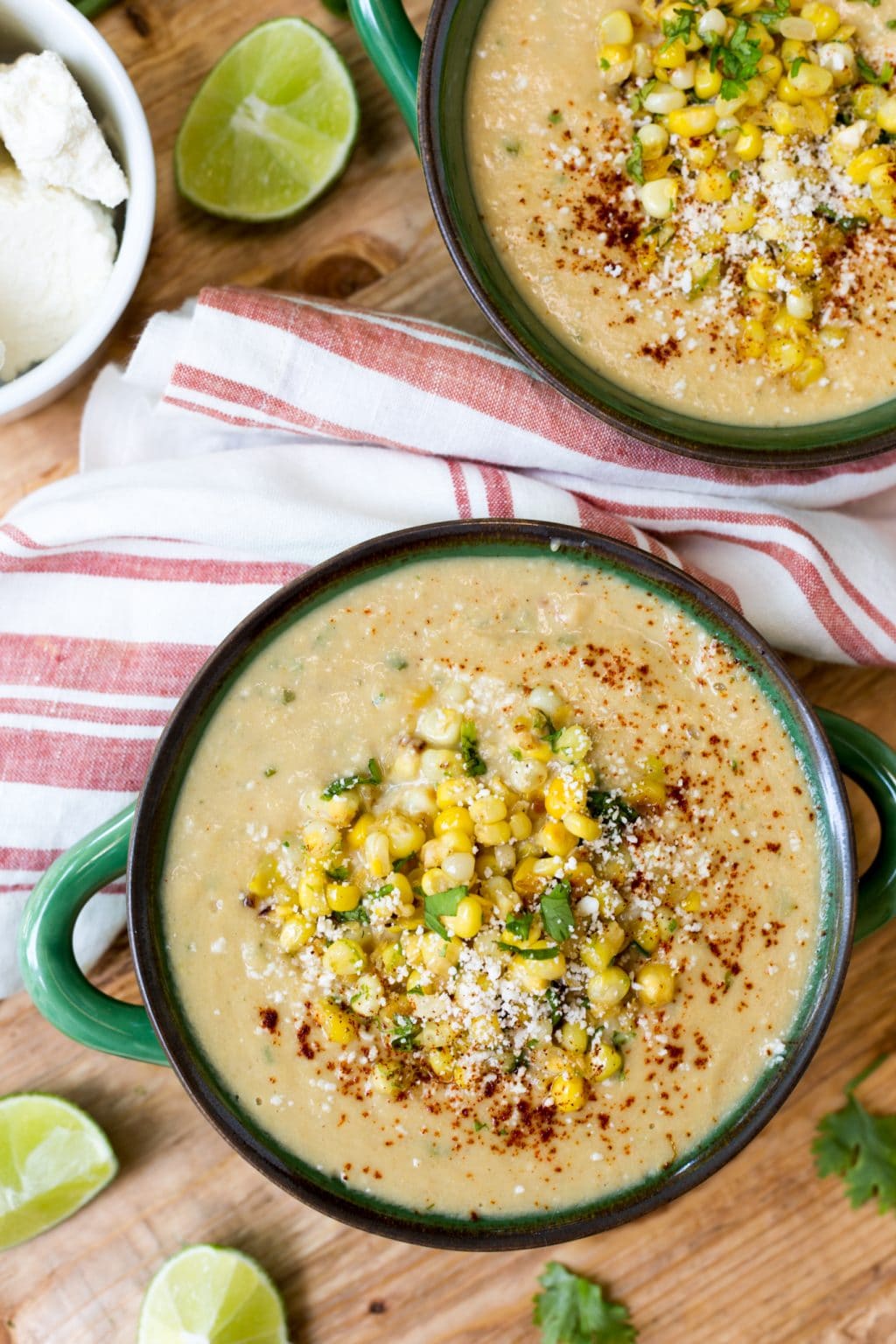 Easy Corn Chowder With TJ's Chicken-less Salt & Everything But The