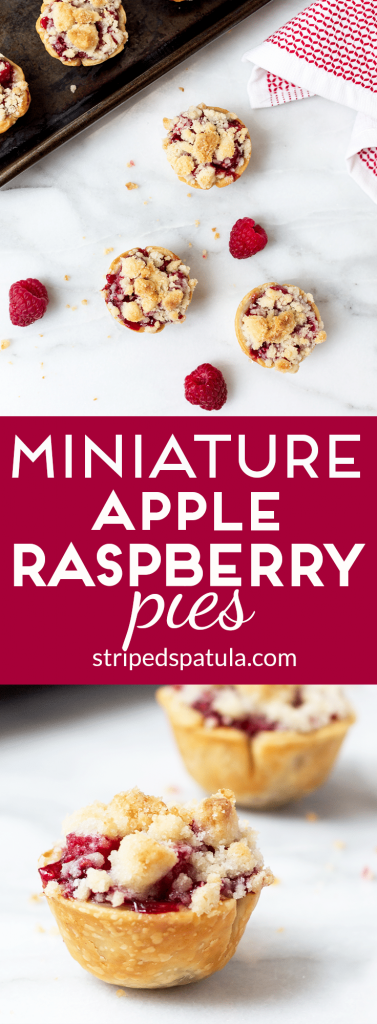 miniature apple raspberry pies pinterest