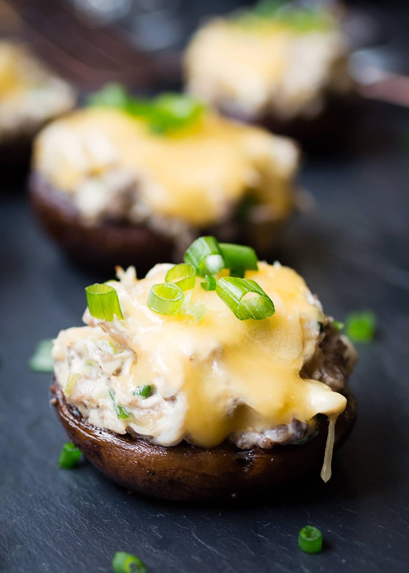 Crab Stuffed Mushrooms With Gouda Striped Spatula,Fried Green Tomatoes Cast