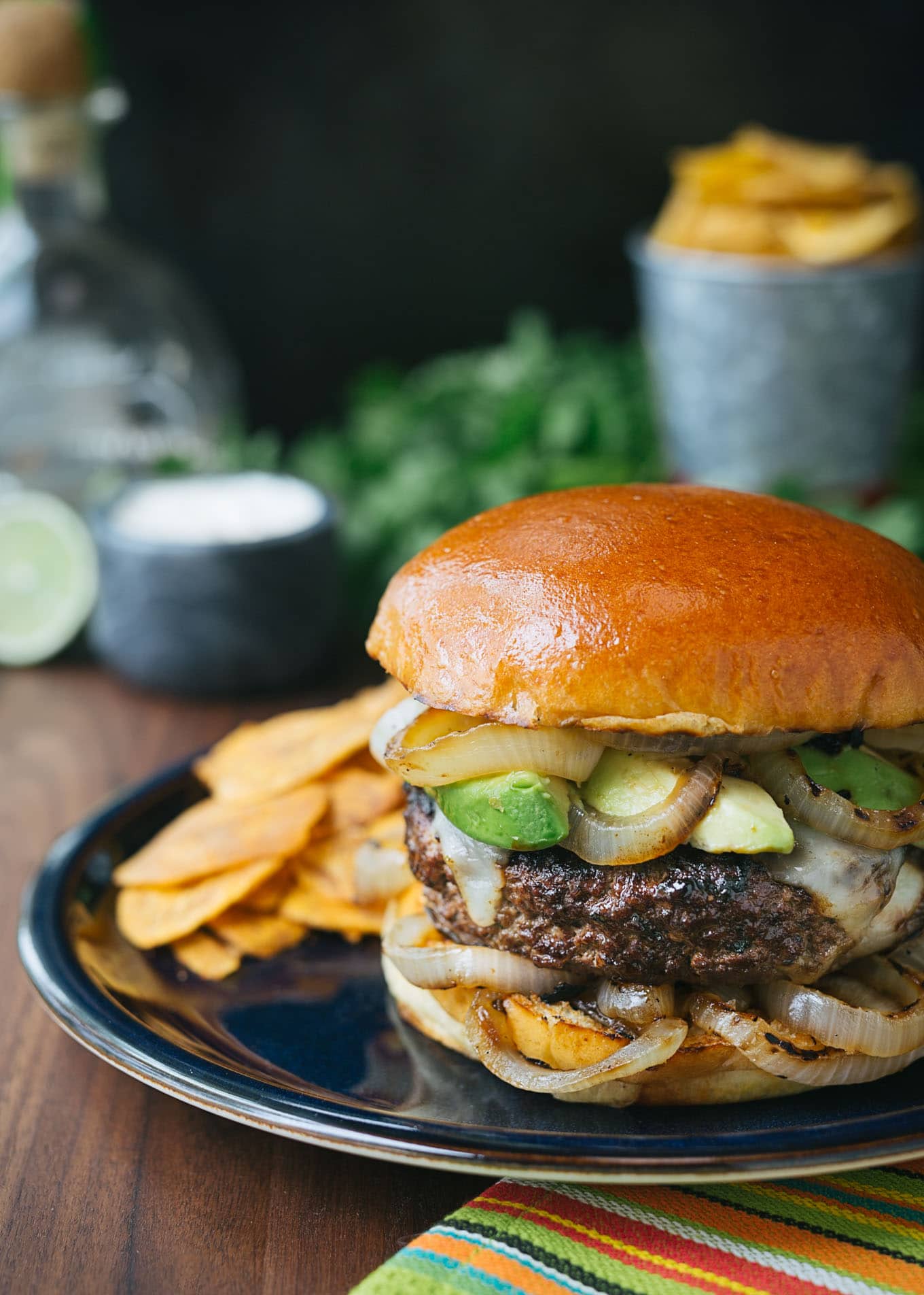 Gourmet Burger Recipe: Mojo Beef Burgers with Tequila-Lime ...