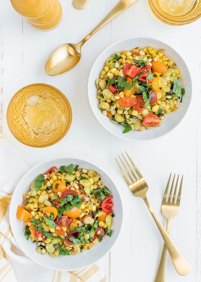 simple sweet corn succotash recipe