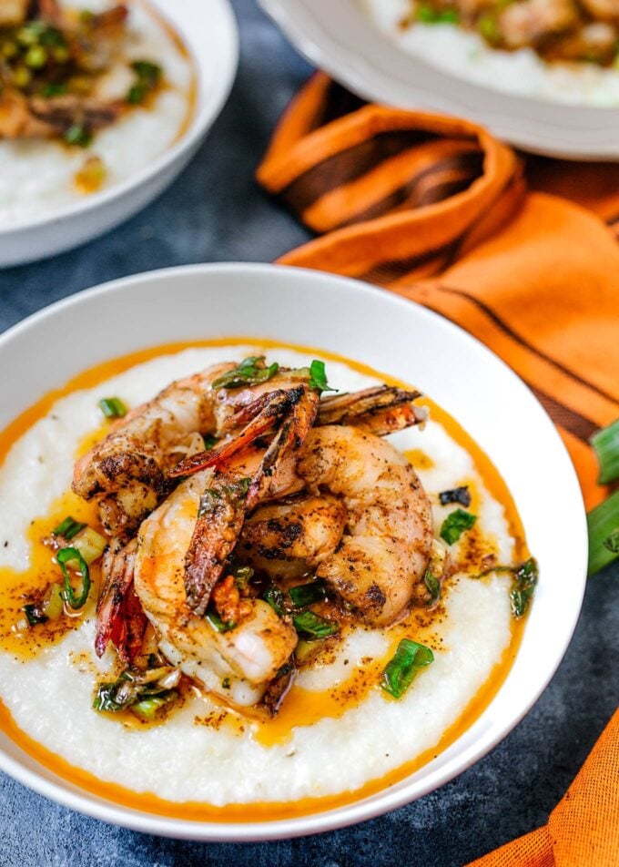 grilled cajun shrimp and grits