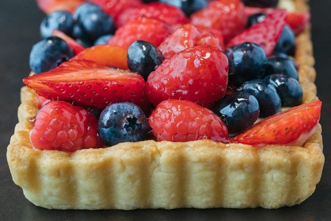 sponsored lemon cream berry tart