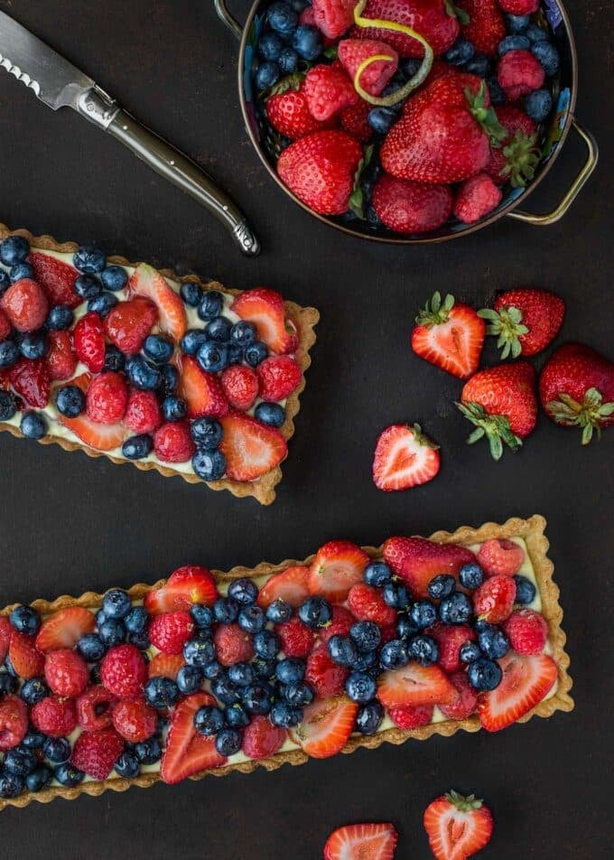 sponsored lemon cream mixed berry tart recipe