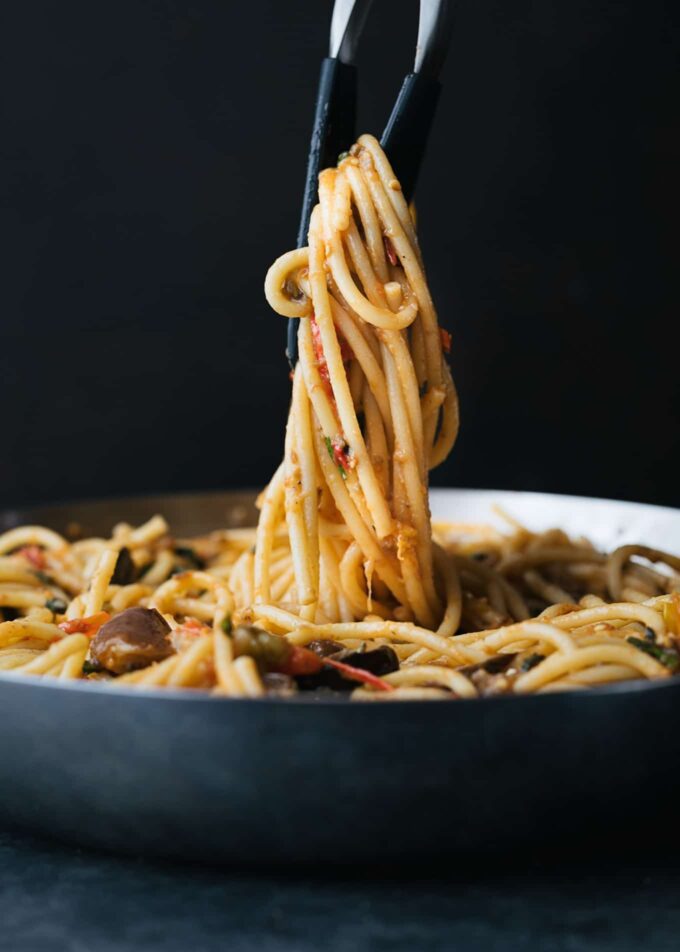 Roasted Eggplant and Cherry Tomato Sauce for Pasta