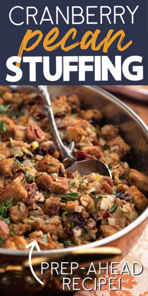 how to make cranberry pecan stuffing