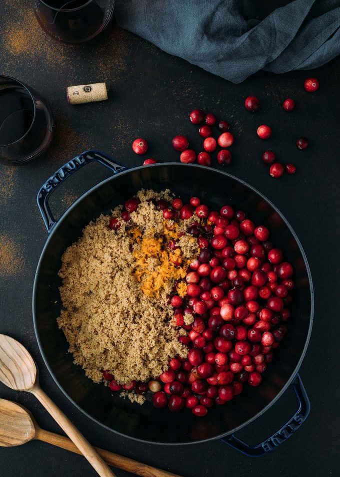 homemade cranberry sauce ingredients