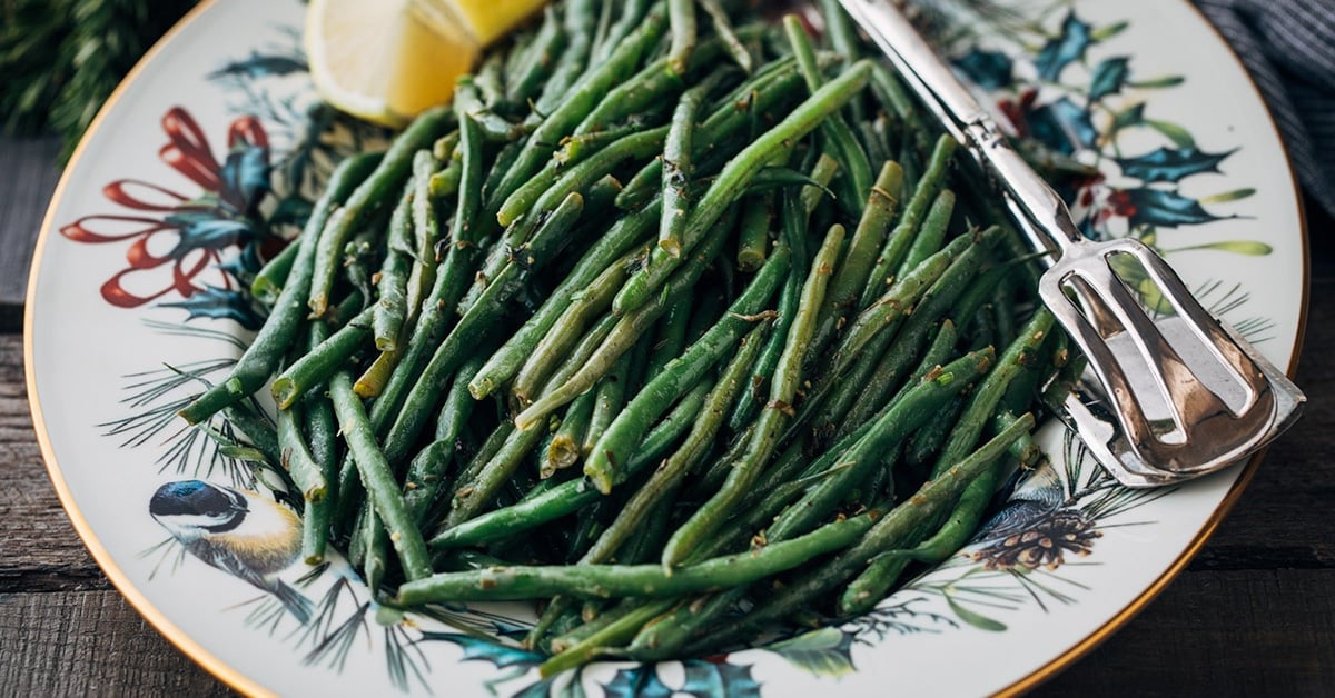 Haricots Verts with Lemon-Herb Brown Butter - Striped Spatula