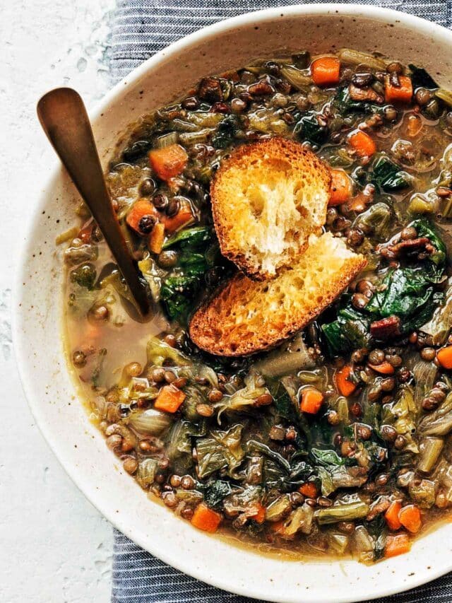 French Lentil Soup with Escarole Story
