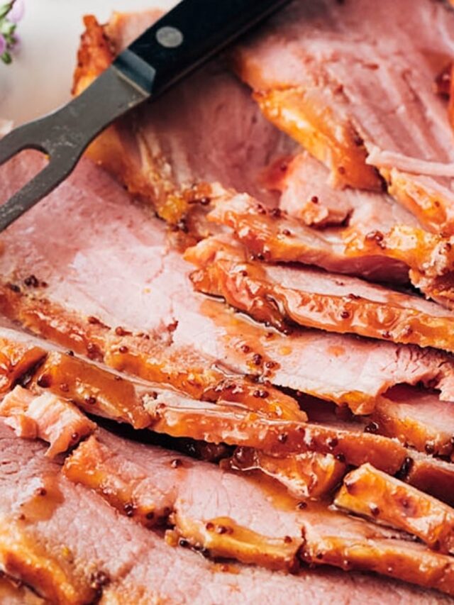 Honey Mustard Glazed Ham Story - Striped Spatula