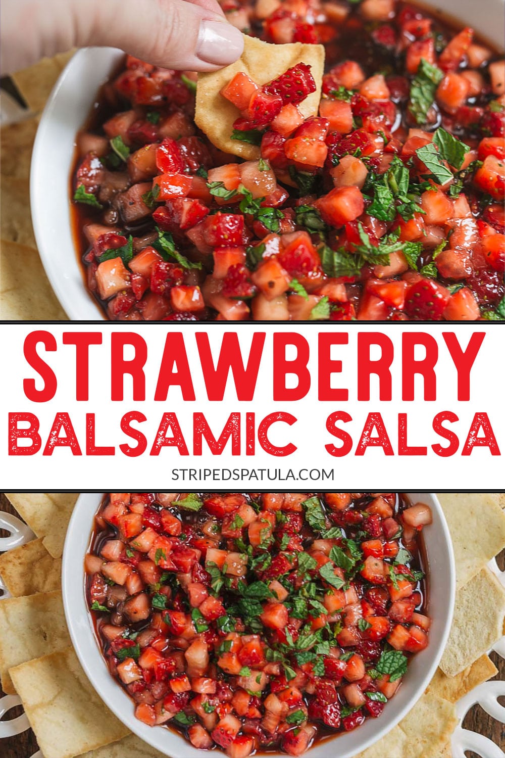 how to make strawberry salsa with balsamic and herbs
