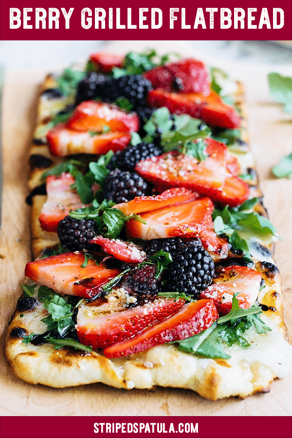 how to make grilled flatbread pizza with berries