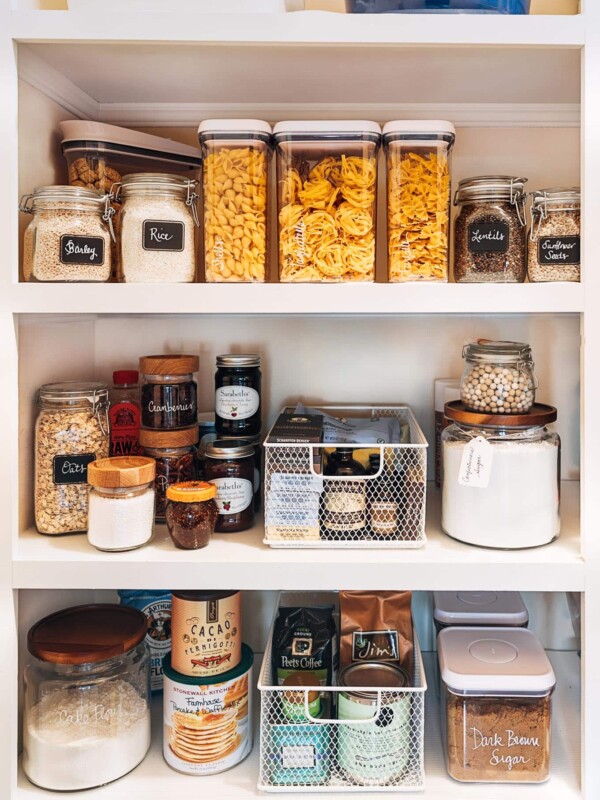 how to organize a pantry: kitchen organization tips