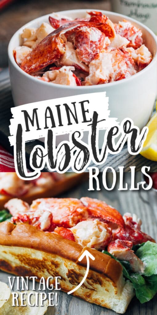 Maine Lobster Rolls (Lobster Salad Rolls) - Striped Spatula