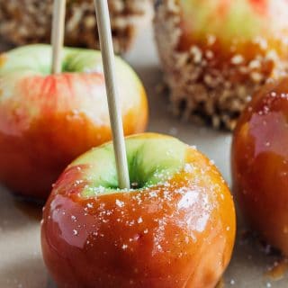 homemade caramel apples