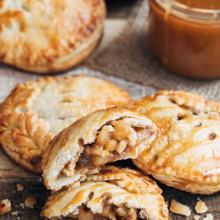 Apple Hand Pies with Caramel and Walnuts - Striped Spatula