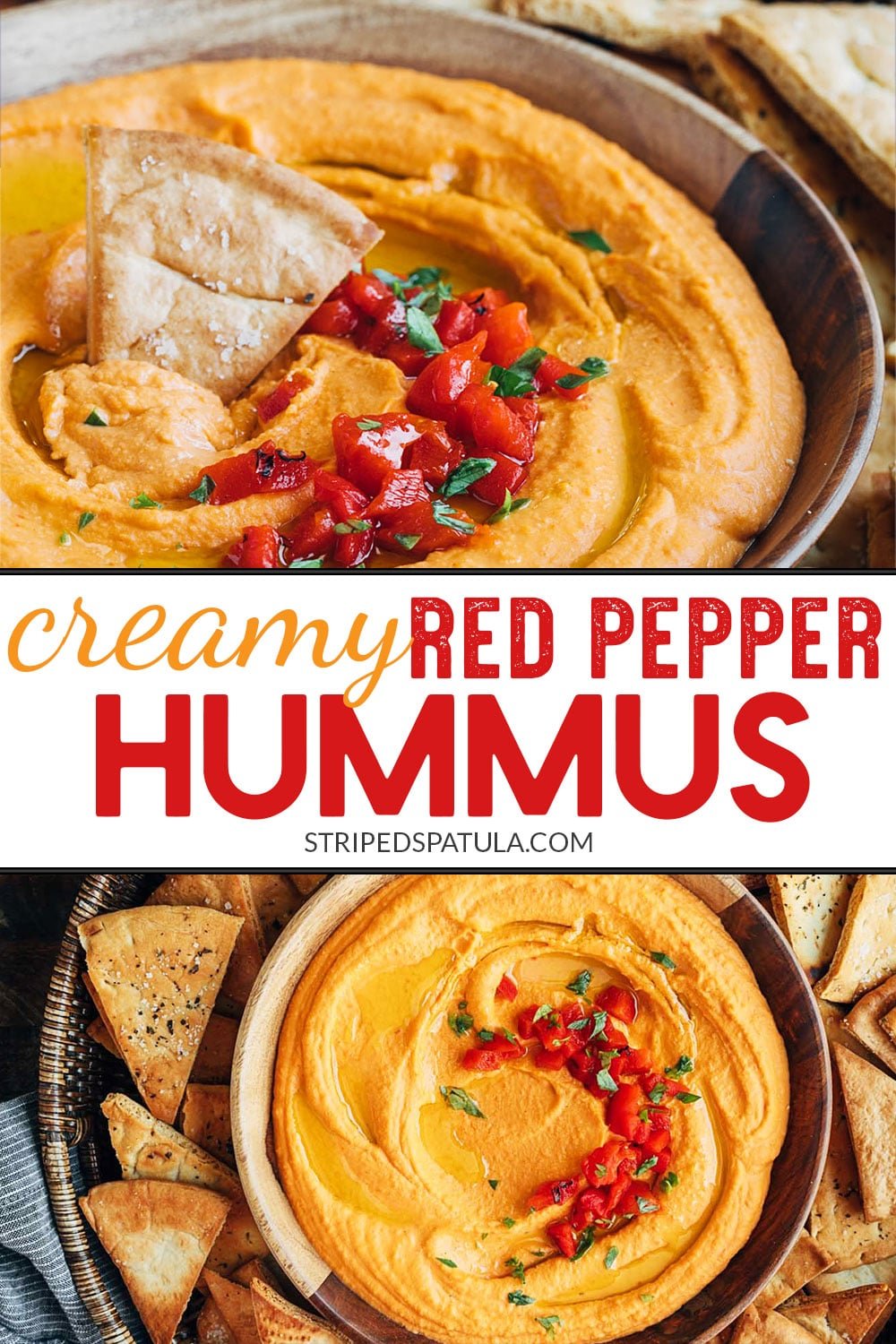 how to make homemade red pepper hummus