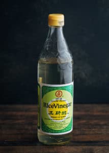 bottle of rice vinegar