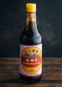 bottle of pearl river bridge chinese dark soy sauce