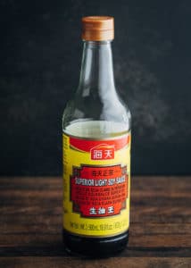 bottle of pearl river bay Chinese light soy sauce