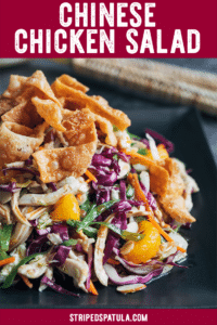 Chinese Chicken Salad with Plum Vinaigrette | Striped Spatula