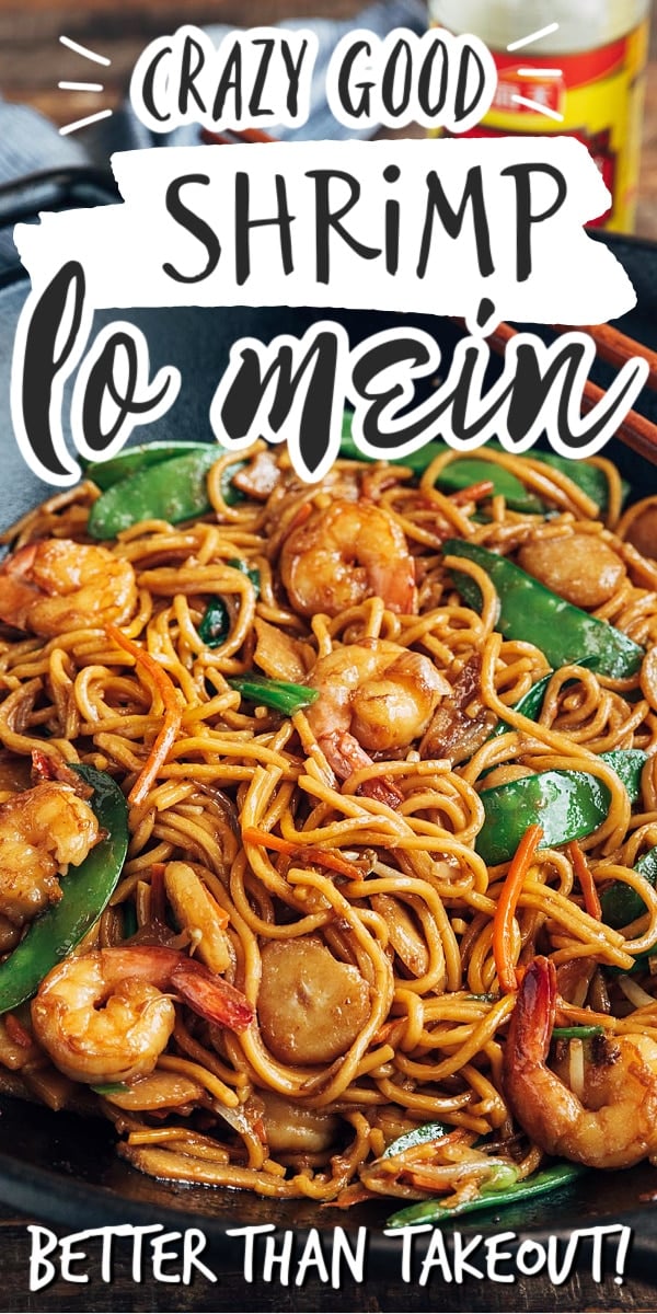Shrimp Lo Mein (Restaurant Style) - Striped Spatula
