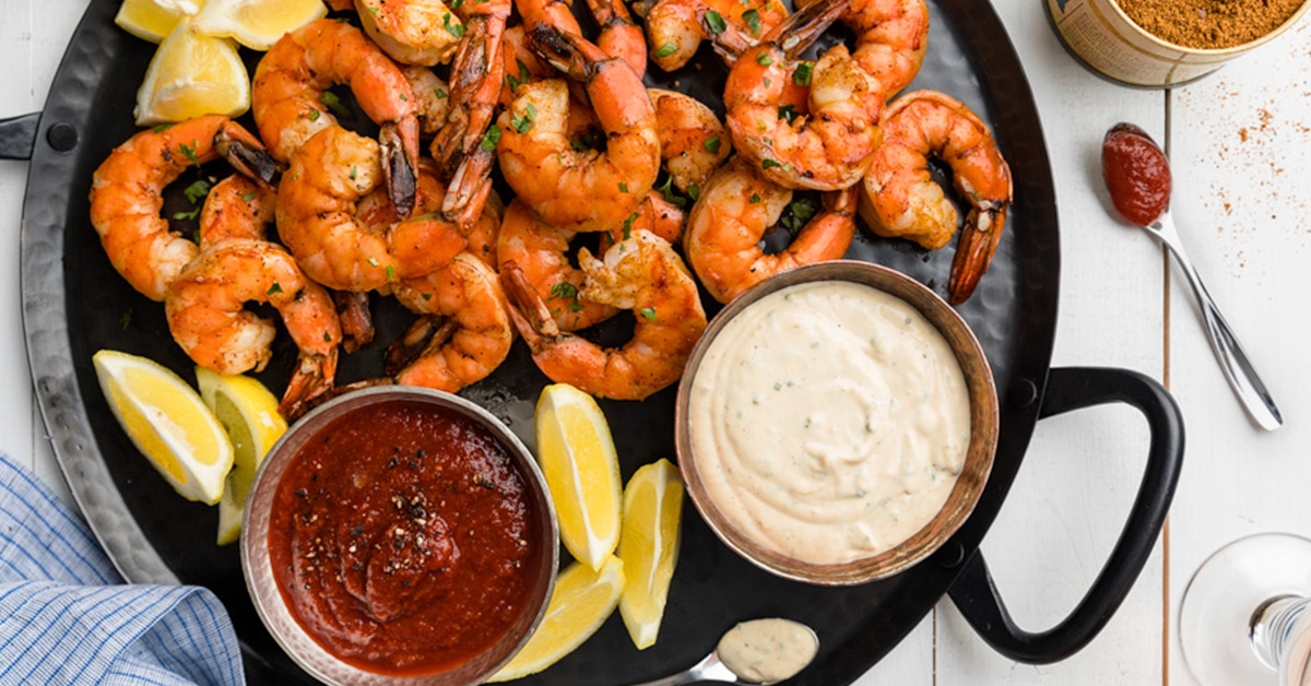 Lemon Roasted Shrimp Cocktail - Kalefornia Kravings