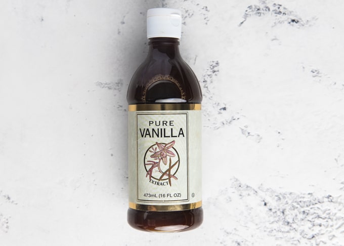 bottle of costco pure vanilla extract