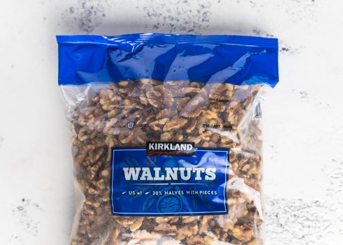 bag of kirkland shelled walnuts