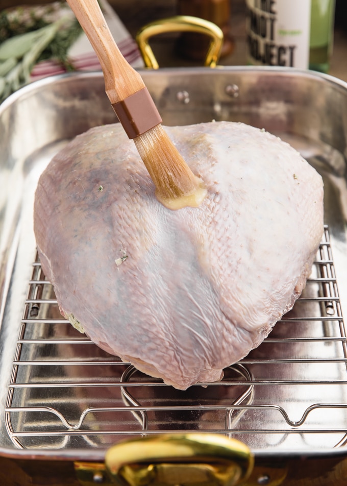 Roasted Turkey Breast with Herb Butter | Striped Spatula