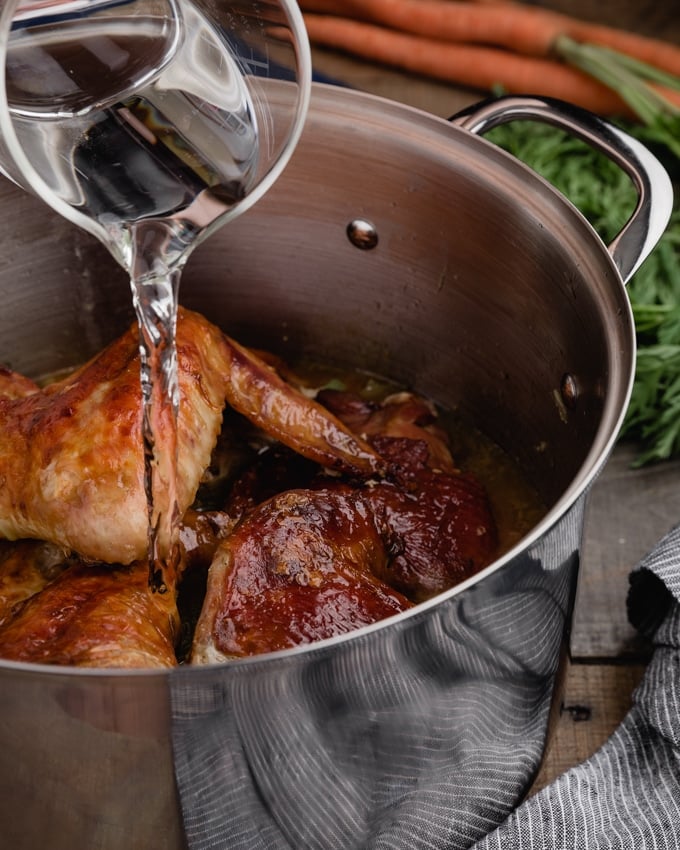 how to make turkey stock from drumsticks