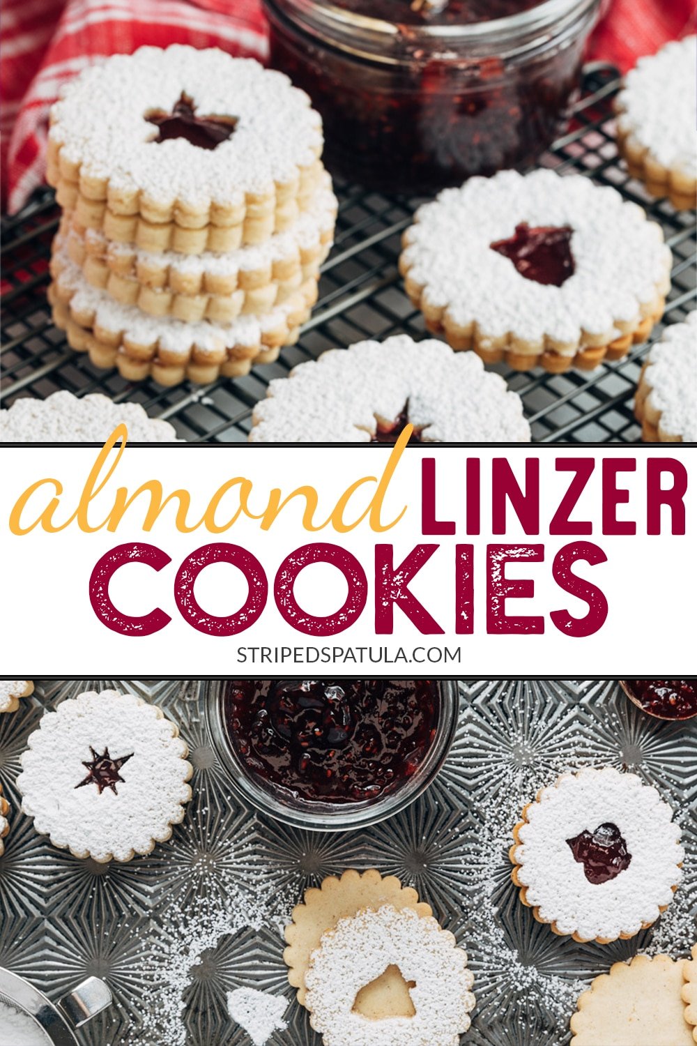 how to make almond linzer cookies
