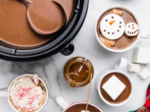 Slow Cooker or Stove Top Pink Hot Chocolate