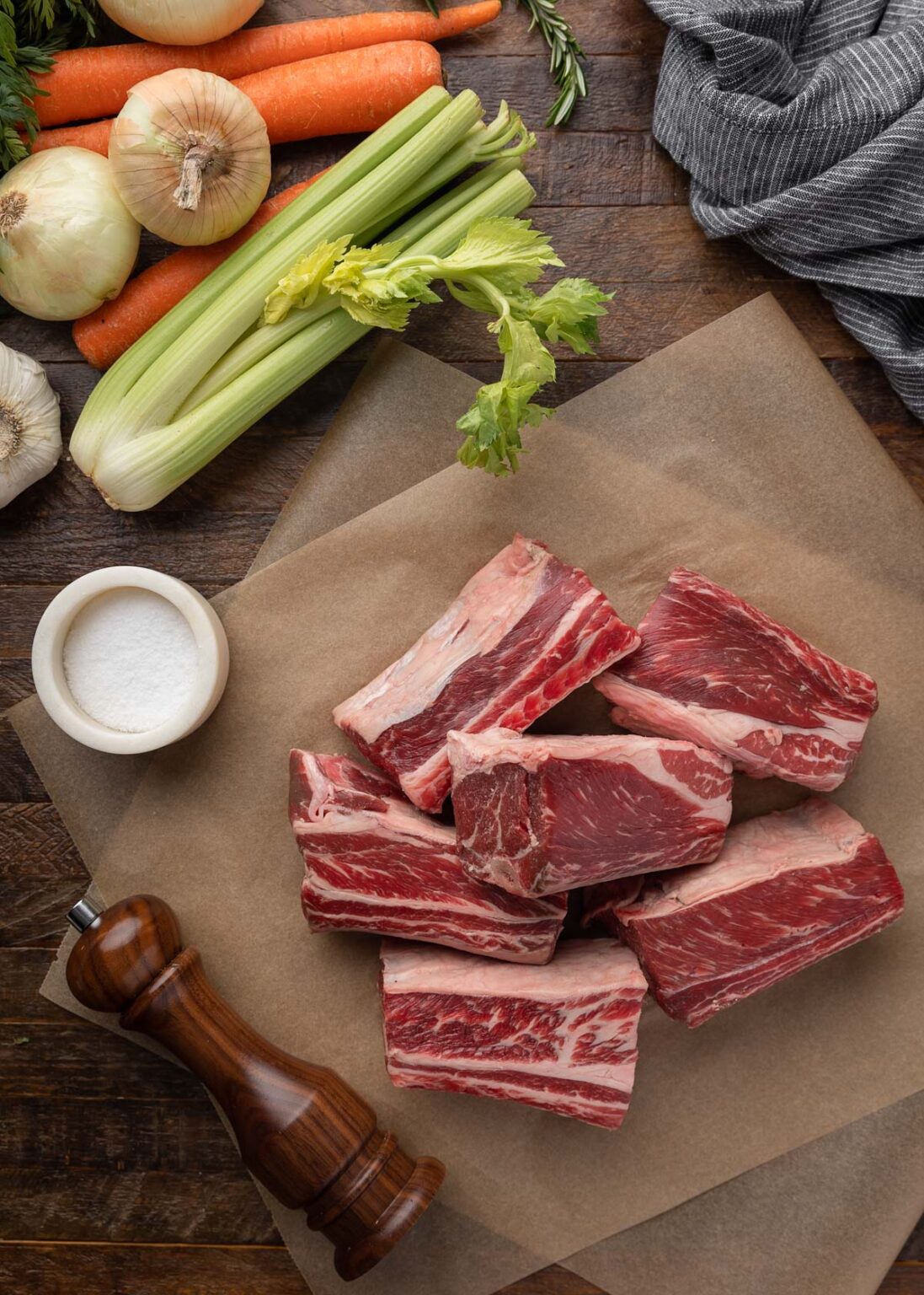 Stout Beer Braised Short Ribs (Oven or Instant Pot) - Striped Spatula