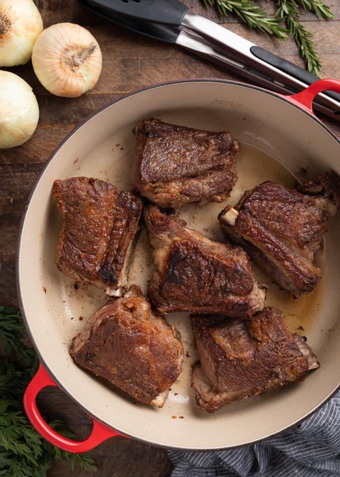 Beer Braised Short Ribs with Stout (Oven or Instant Pot) | Striped Spatula