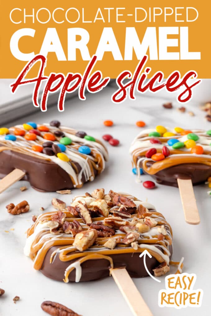 how to make chocolate covered caramel apple slices