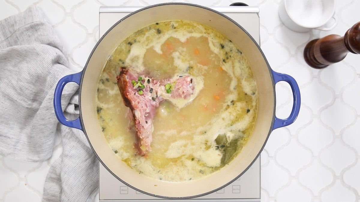 Dad's Split Pea Soup With Ham - Tastefully Grace