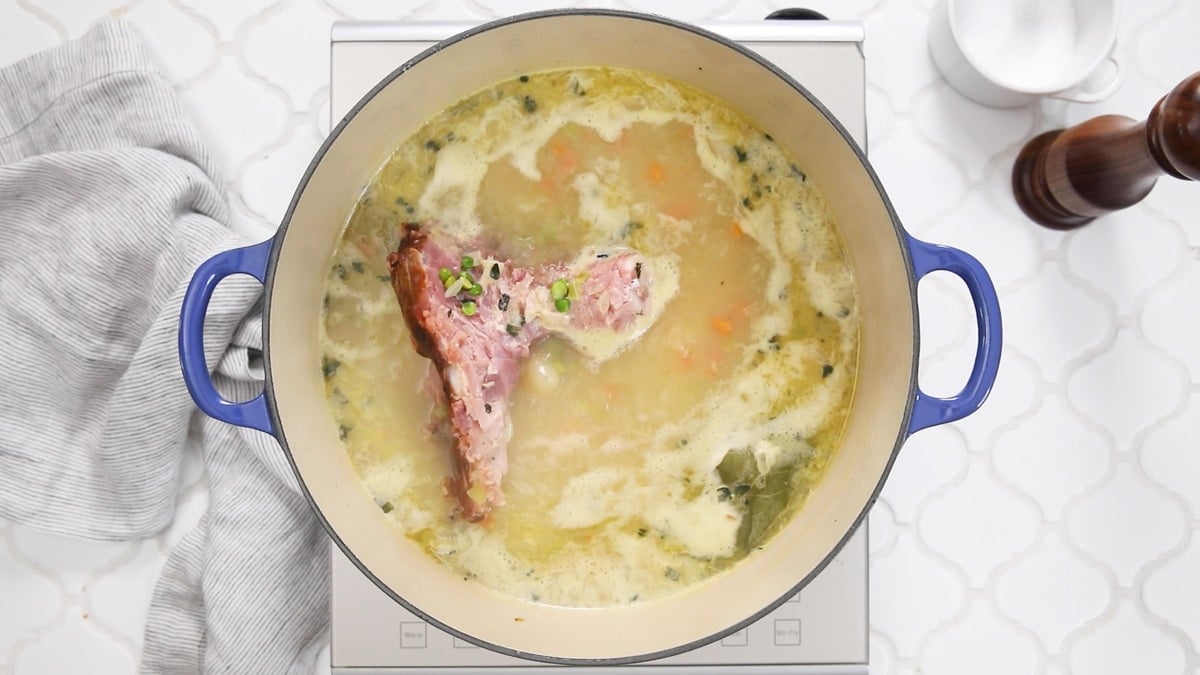 Split Pea Soup with Ham - Striped Spatula