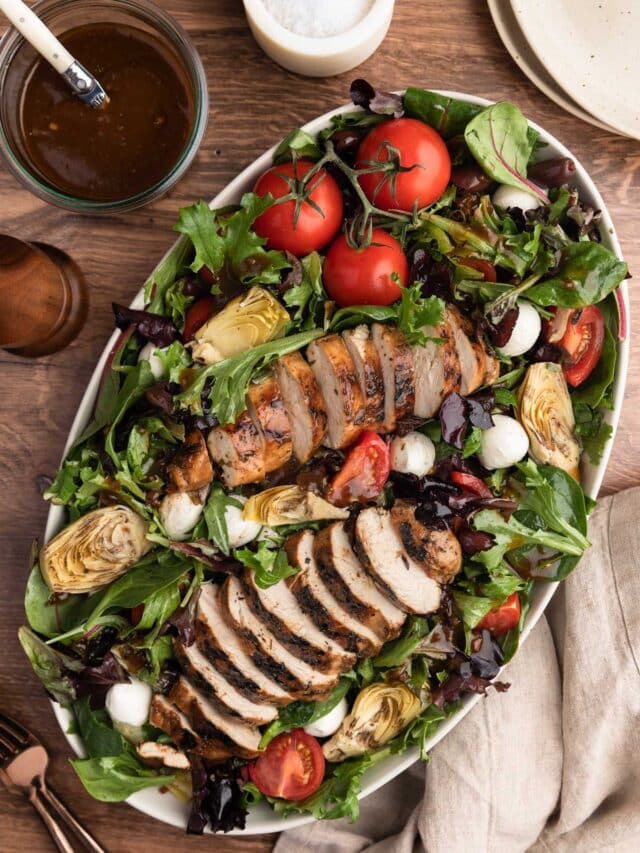 Grilled Balsamic Chicken Salad  Story
