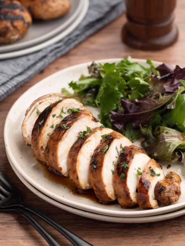 Balsamic Marinated Chicken Breasts Story Striped Spatula