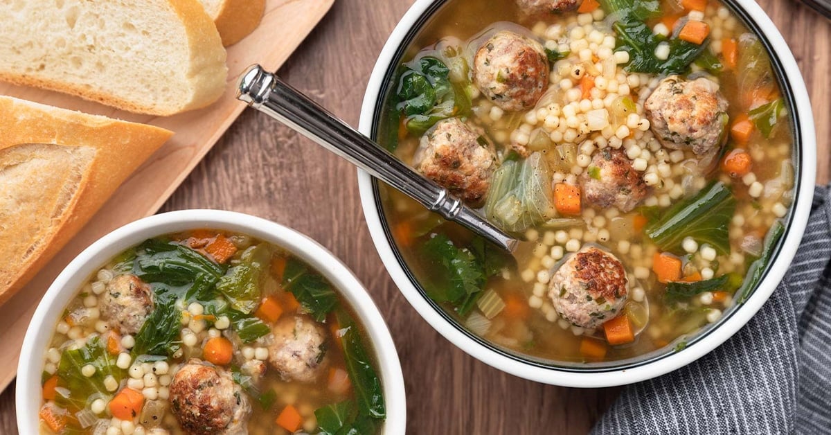 Italian Wedding Soup - Striped Spatula