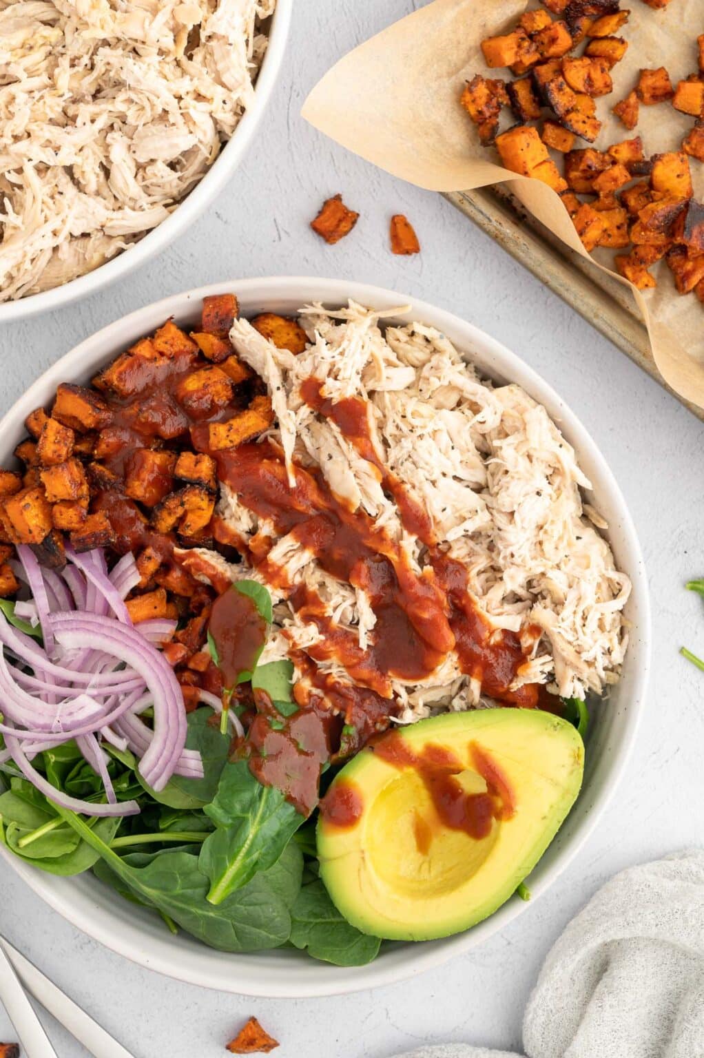 ways-to-use-shredded-chicken-striped-spatula